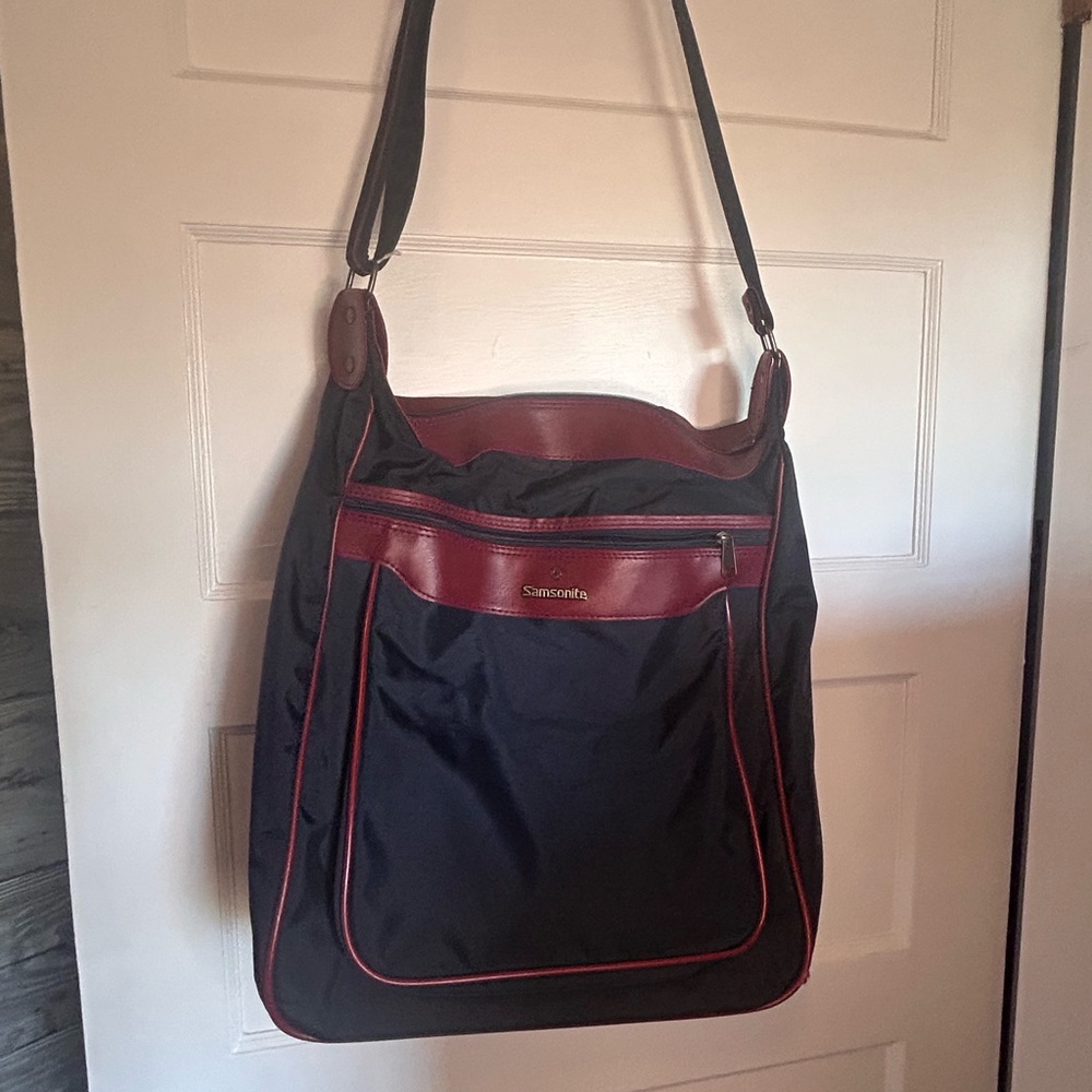 Samsonite Blue and Red Messenger Bag